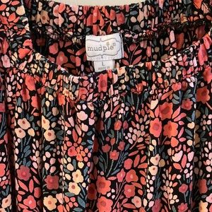 Mud pie floral dress long sleeves